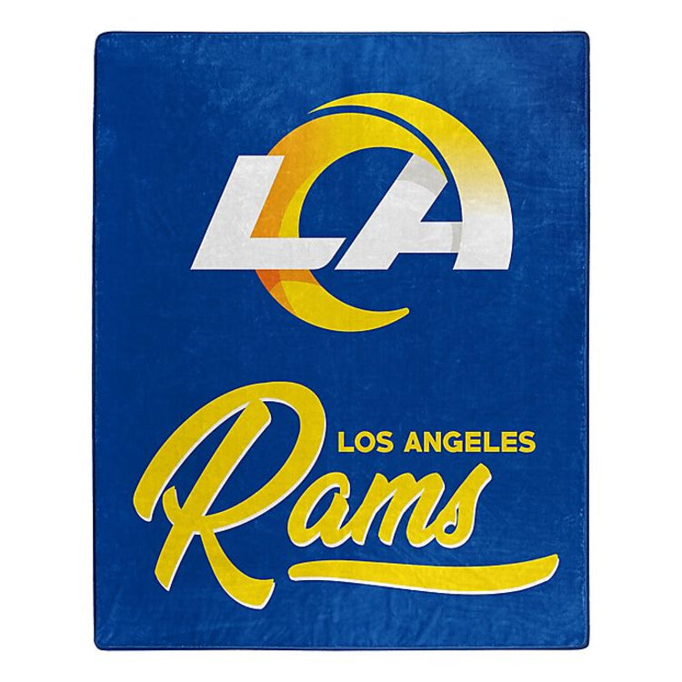 Los Angeles Rams Signature Raschel Throw Blanket