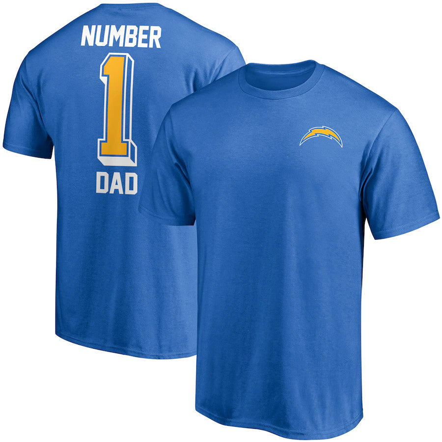 Fanatics Los Angeles Chargers Men's Fathers Day T-Shirt 21 / 3XL