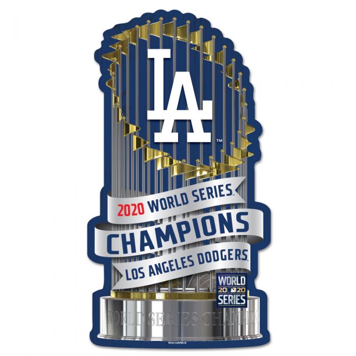 LOS ANGELES DODGERS 2020 WORLD SERIES CHAMPS TROPHY WOOD SIGN – JR'S SPORTS