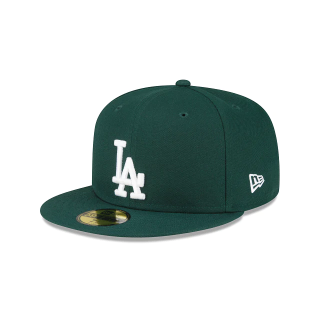 Los Angeles Dodgers Black Metallic Logo 60th Patch Green UV 59FIFTY Fitted  Hat