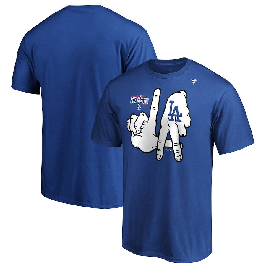 New Era LA Dodgers 2020 World Series Champions Double Sided T-Shirt Men's M