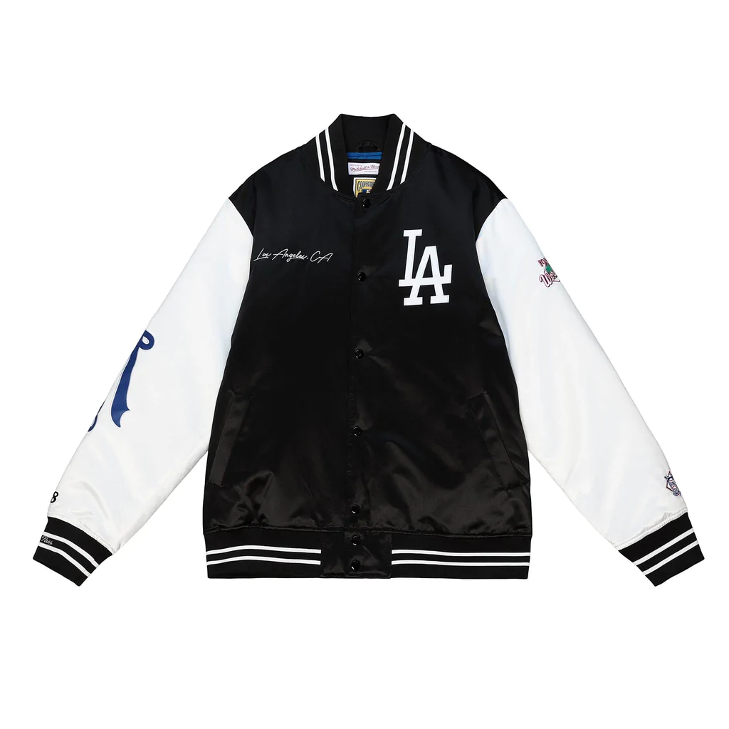 LA Dodgers Blue and White Varsity Jacket