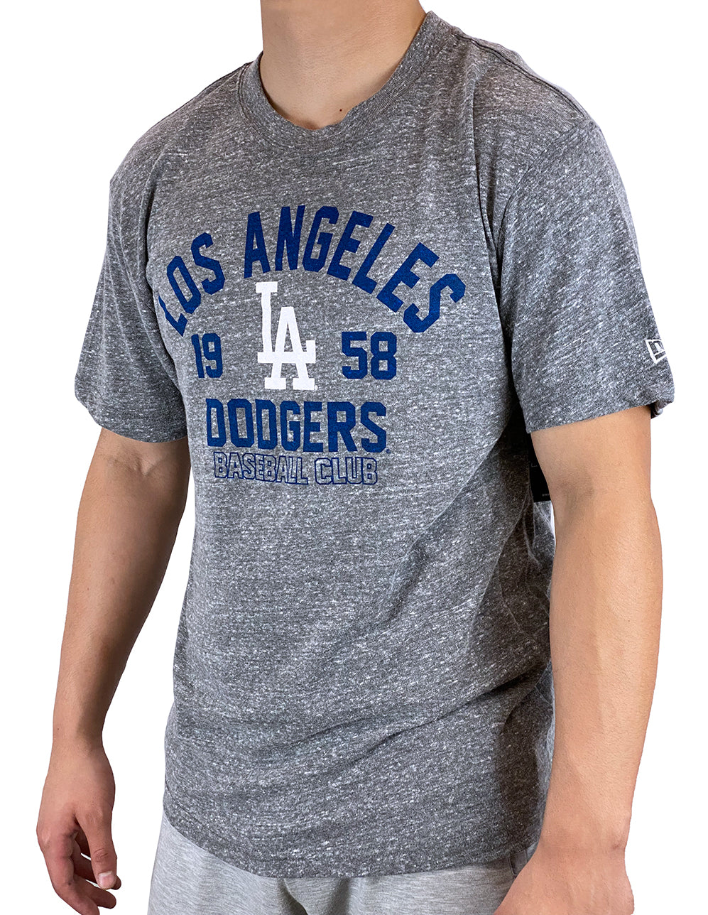 LOS ANGELES DODGERS WOMEN'S STAMPED FRONT KNOT T-SHIRT – JR'S SPORTS