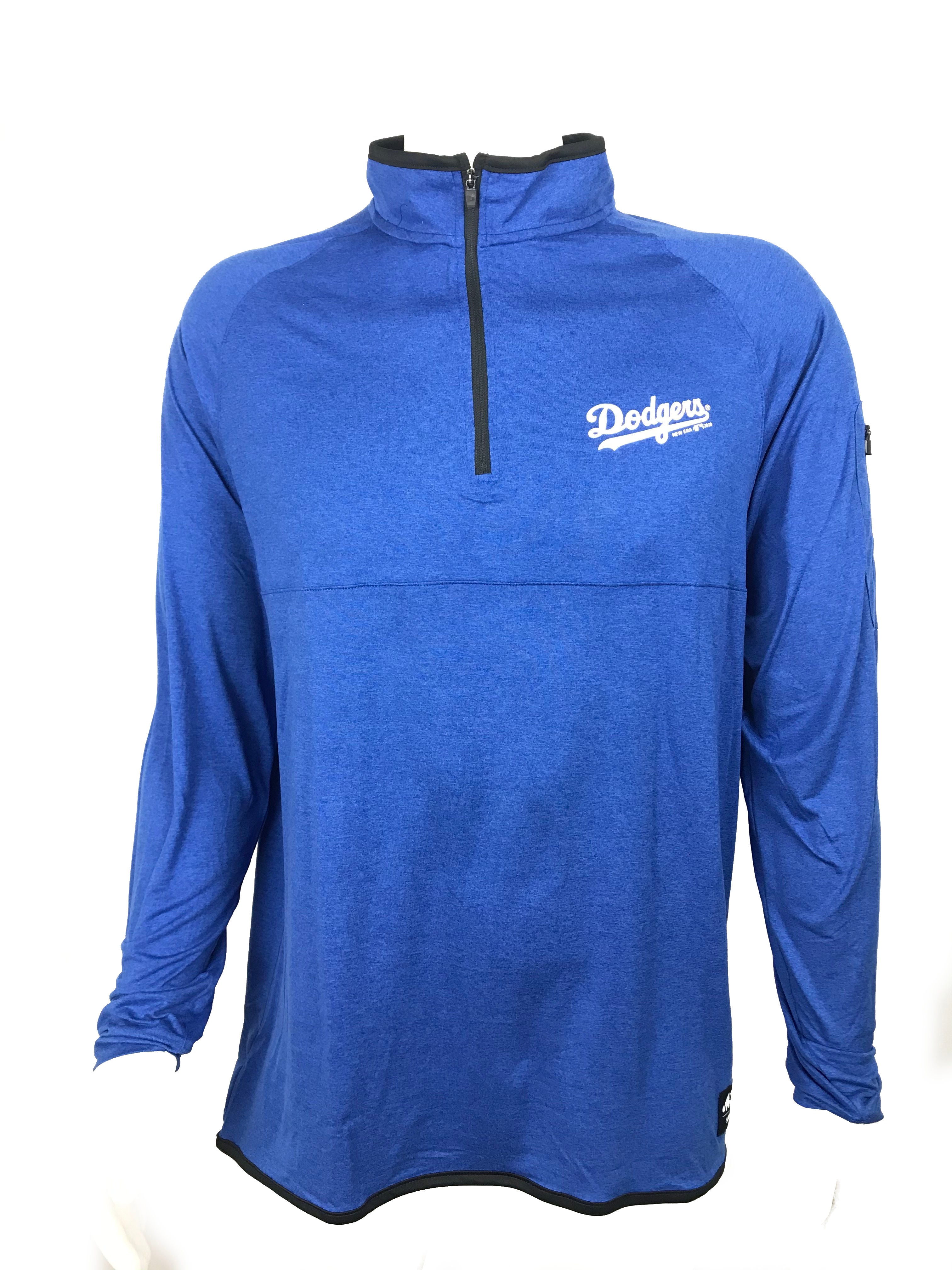 LA Dodgers M New Era Pullover V-Neck Blue