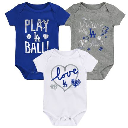 Dodgers Baby Girl Clothing Set 