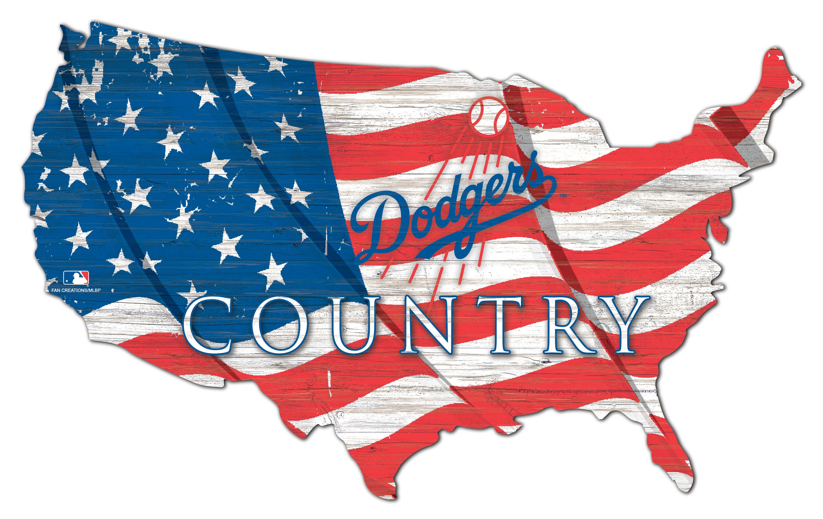 Dallas Cowboys USA Flag Cutout Sign