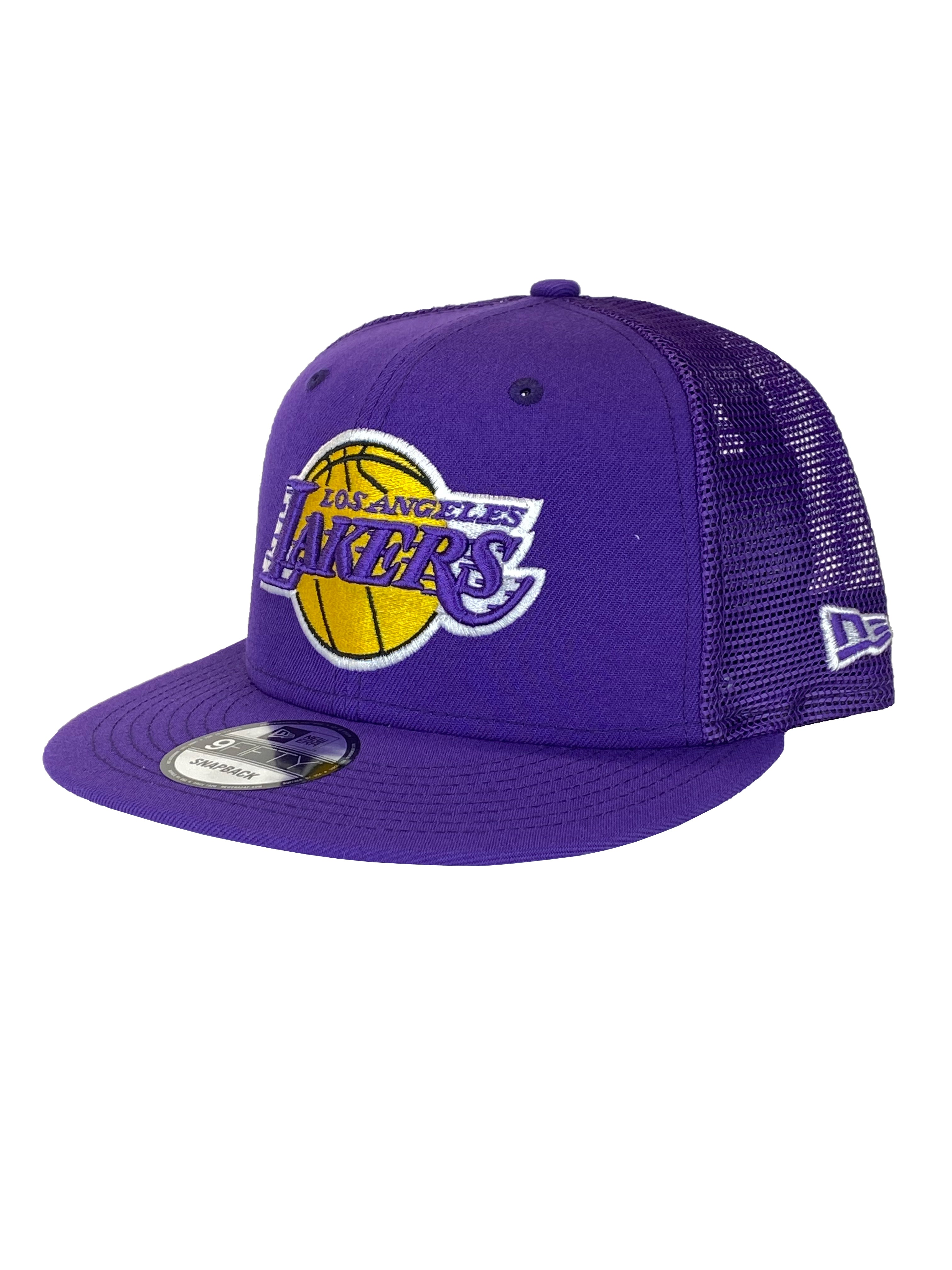 LOS ANGELES LAKERS CAMO TRUCKER 9FIFTY SNAPBACK HAT – JR'S SPORTS