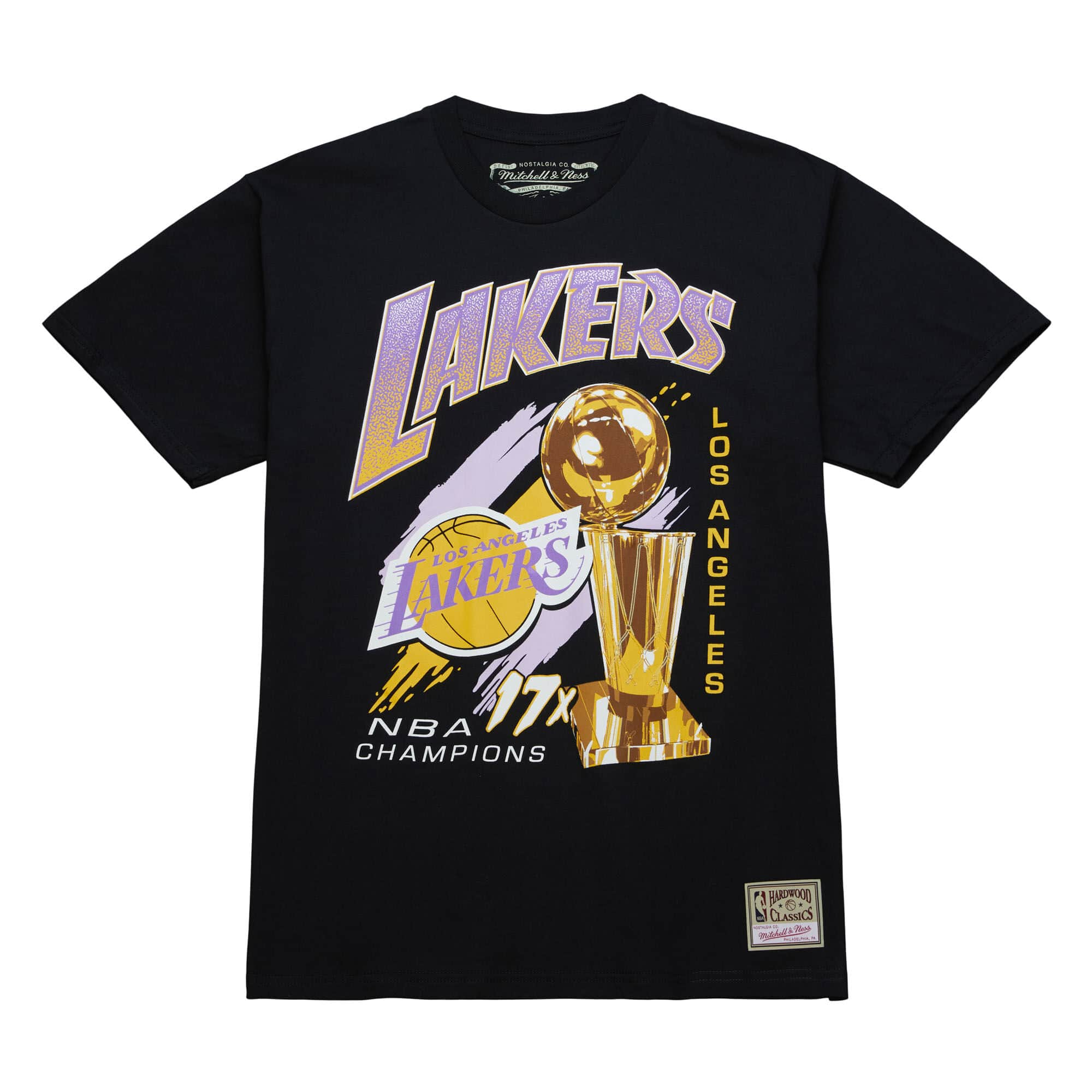 Men’s Short Sleeve T-Shirt Mitchell & Ness Los Angeles Lakers White XL