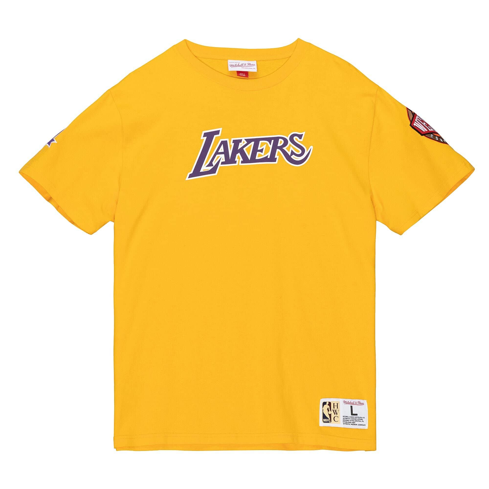 NBA Team Lakers T-Shirt, White / Yellow