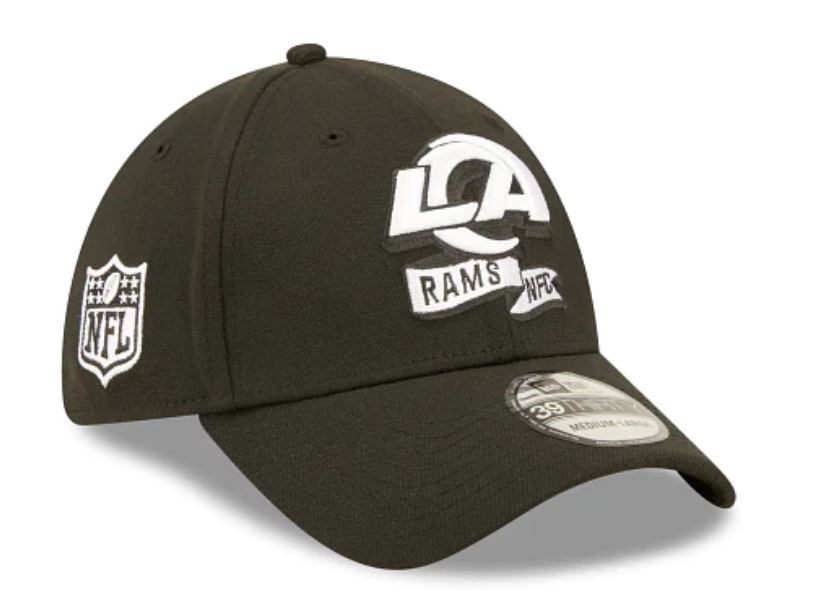 LOS ANGELES RAMS 2022 SIDELINE 39THIRTY FLEX FIT HAT - BLACK