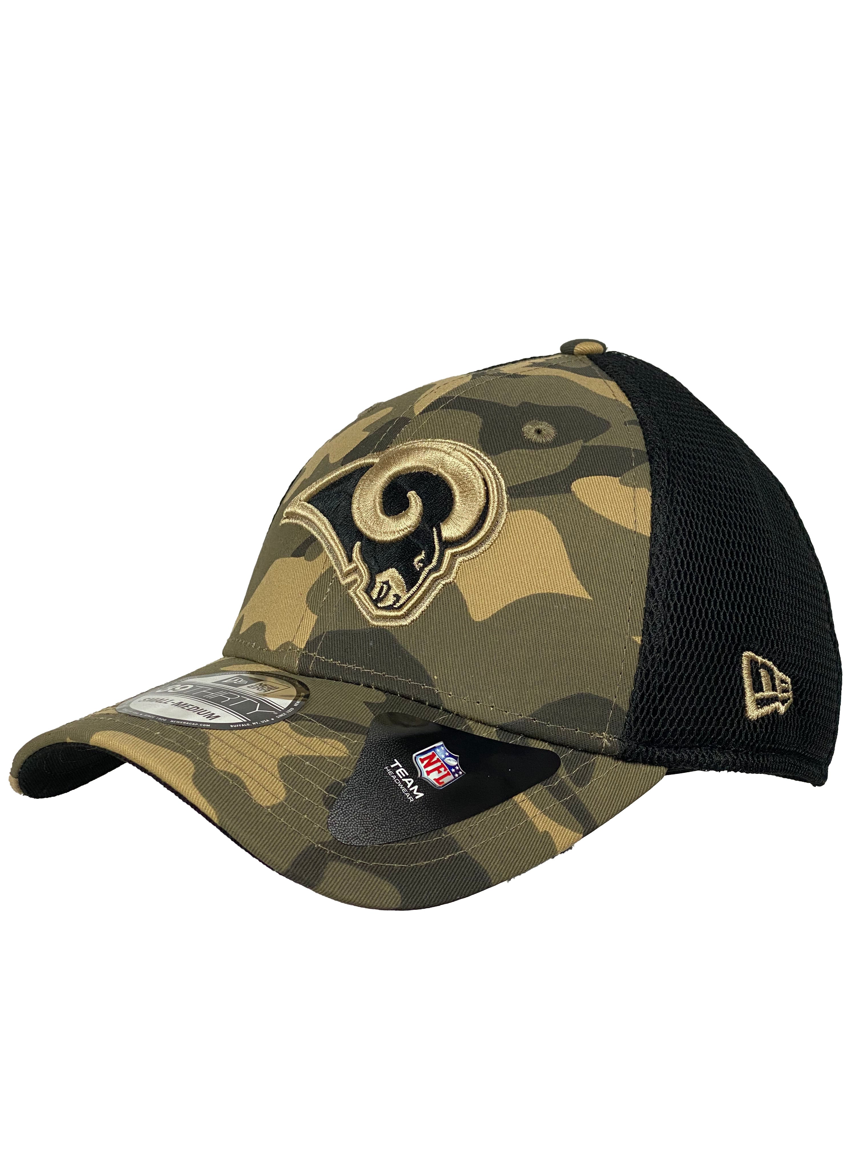 St. Louis Rams Blue Gold Fitted Hat Size M/L New Era 39Thirty NFL Cap