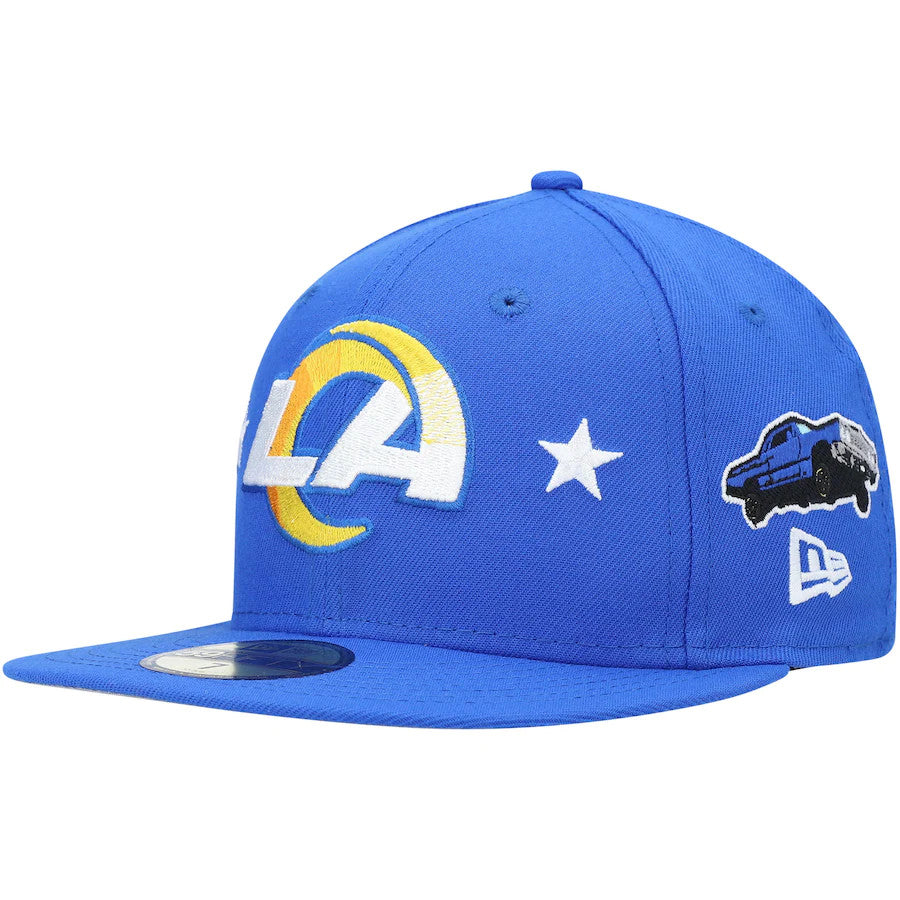 Los Angeles Rams NFL22 Sideline 39THIRTY White/Blue Flexfit - New Era cap