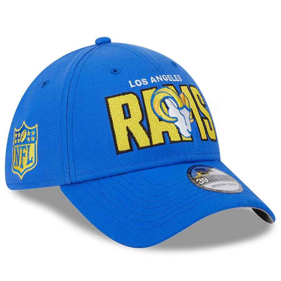 New Era Royal Los Angeles Rams 2023 NFL Draft 39THIRTY Flex Hat