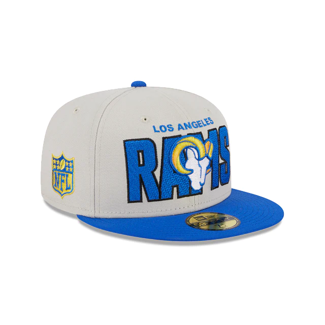 New Era Men's Los Angeles Rams 2023 Sideline Pinwheel 59FIFTY Fitted Hat - 7 1/4 Each