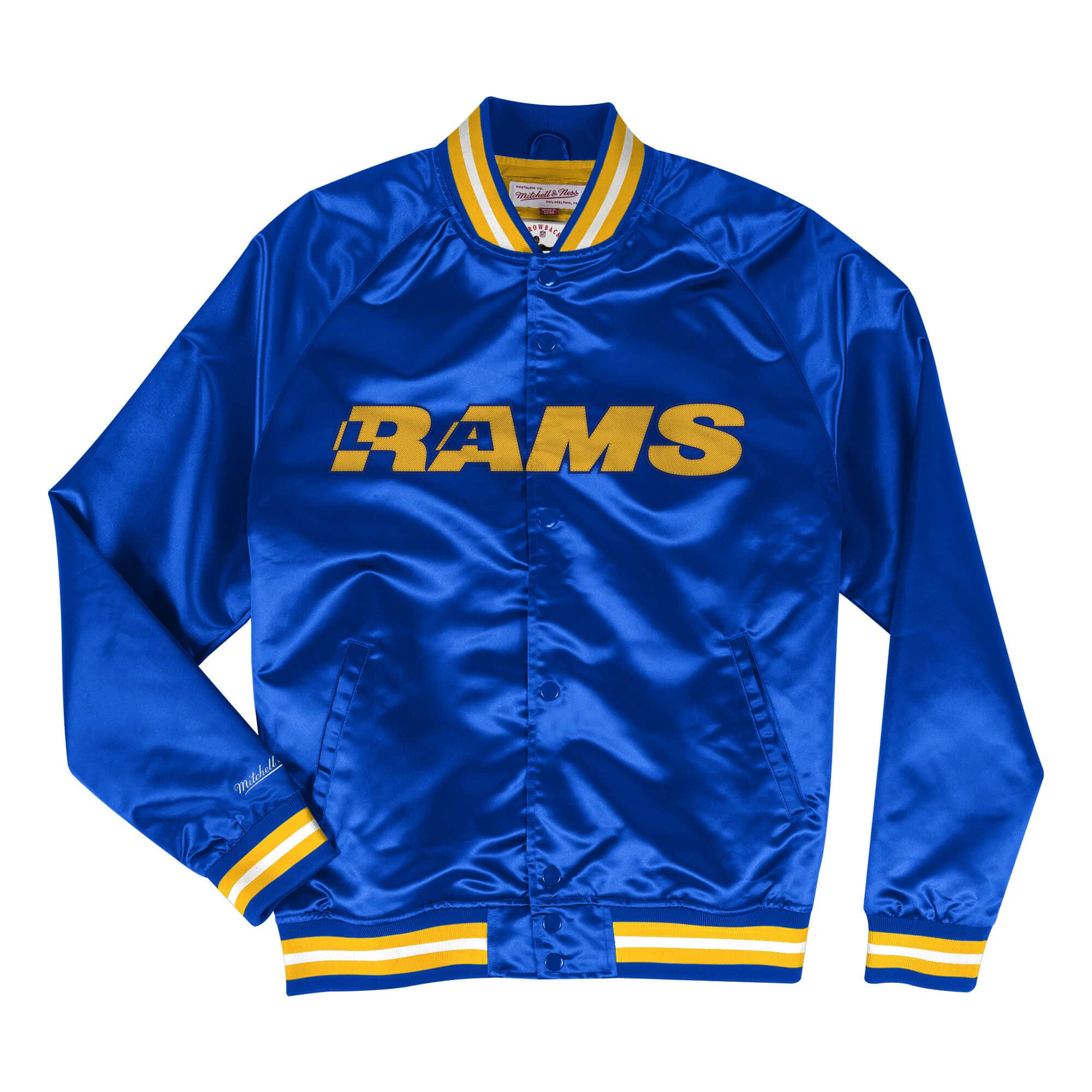 Los Angeles Rams Mens Jacket Mitchell & Ness Heavyweight Satin – THE 4TH  QUARTER