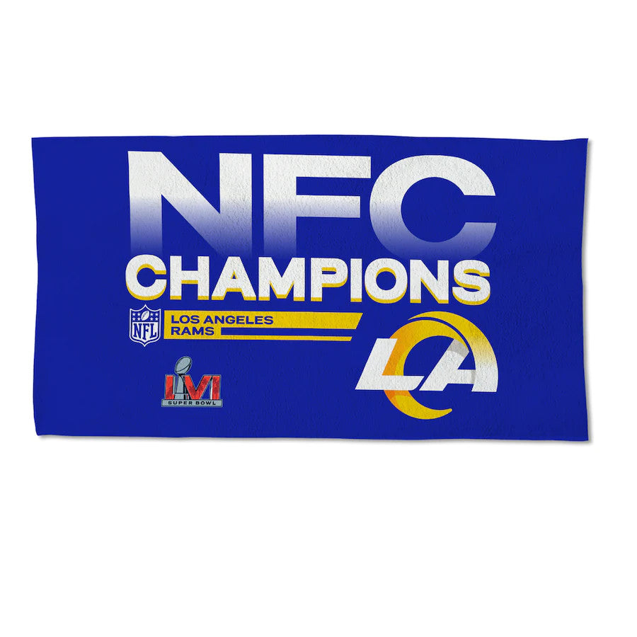 LOS ANGELES RAMS 2021 NFC CONFERENCE CHAMPS TOWEL – JR'S SPORTS