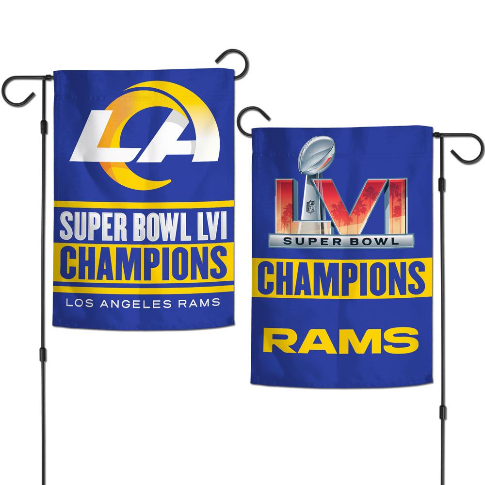 LOS ANGELES RAMS SUPER BOWL LVI CHAMPS GARDEN FLAG – JR'S SPORTS