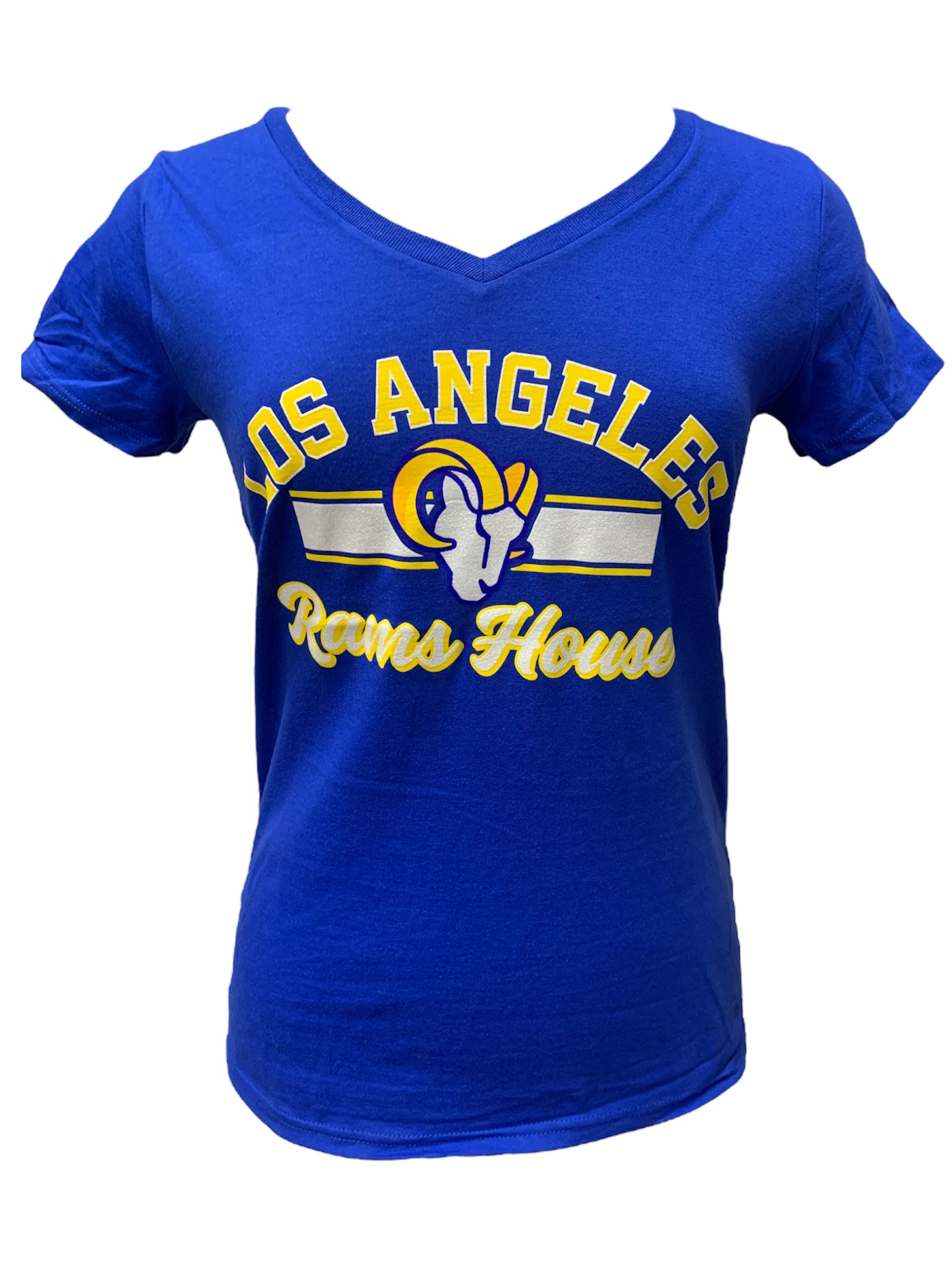 Los Angeles Rams Women’s T-Shirt/Graphic Tee, Blue, Medium, ‘47, NFL, NEW