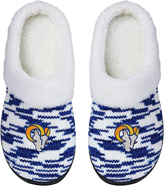 LOS ANGELES RAMS WOMEN'S SHERPA LINED SLIPPERS – JR'S SPORTS