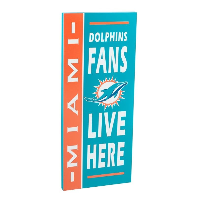 NFL Miami Dolphins Distressed Logo Cutout Sign