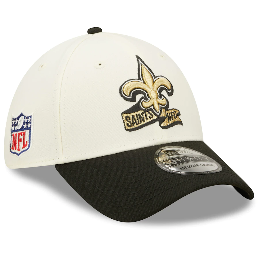 New Orleans Saints NFL22 Sideline 39THIRTY White/Black Flexfit