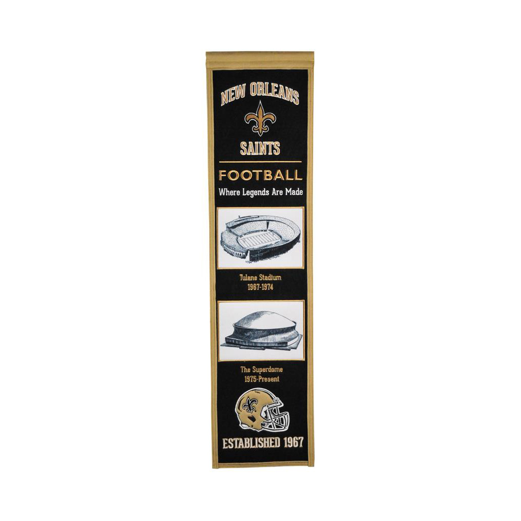 : New Orleans Saints Banner and Scroll Sign : Sports