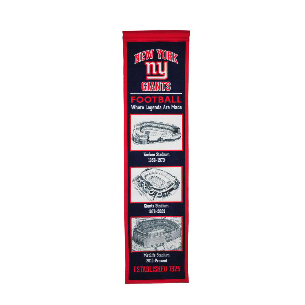 NEW YORK GIANTS STADIUM EVOLUTION BANNER – JR'S SPORTS