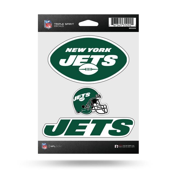 NEW YORK JETS TRIPLE SPIRIT DECAL – JR'S SPORTS