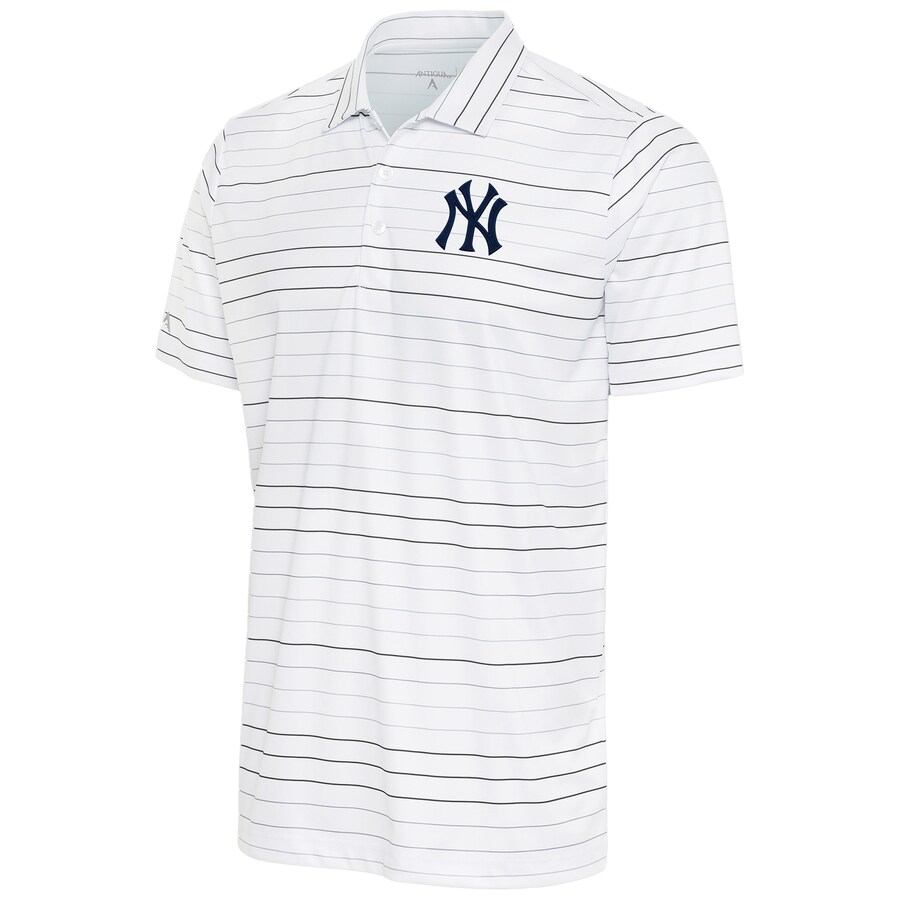 Antigua MLB American League Ryder Short Sleeve Polo Shirt, Mens, 2XL, New York Yankees Navy