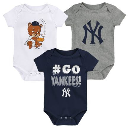 New York Yankees Newborn Runtastic 3 Pack Set 20 / 0-3M