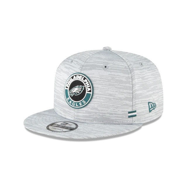 PHILADELPHIA EAGLES SIDELINE 9FIFTY SNAPBACK HAT - BLACK/ WHITE