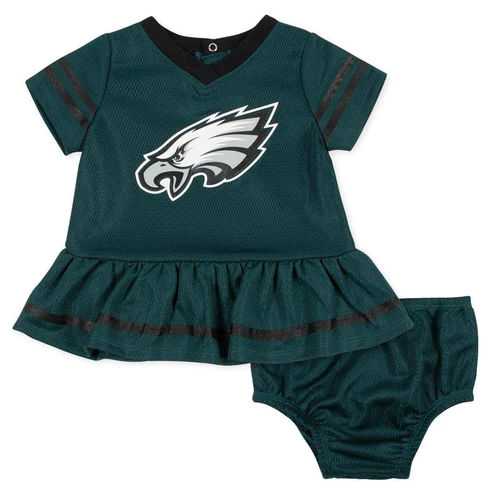 Gerber Philadelphia Eagles Infant 2pk Dress & Diaper Set 18M