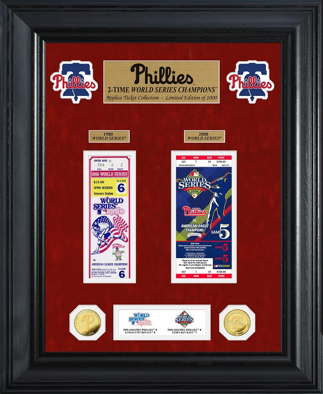 Philadelphia Phillies Highland Mint World Series Ticket Collection