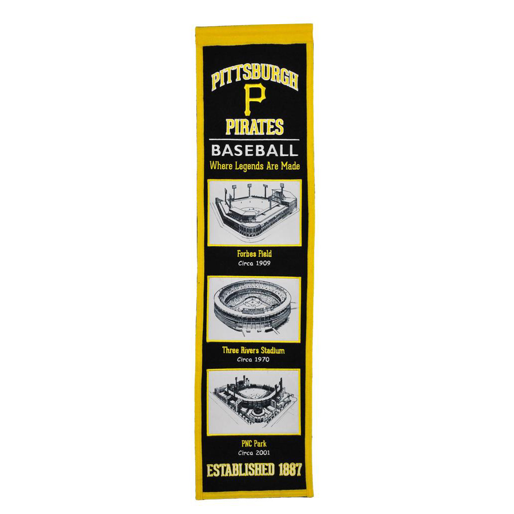 Officially Licensed MLB Team Logo House Flag - Pittsburgh Pirates