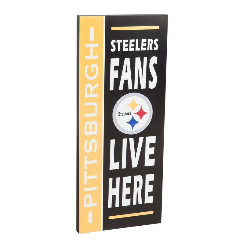 NFL Pittsburgh Steelers Distressed Logo Cutout Sign