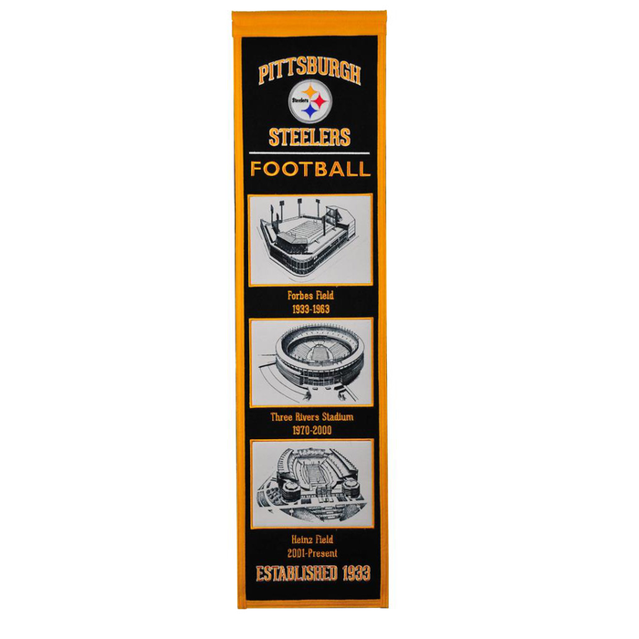 Pittsburgh Steelers Man Cave Flag