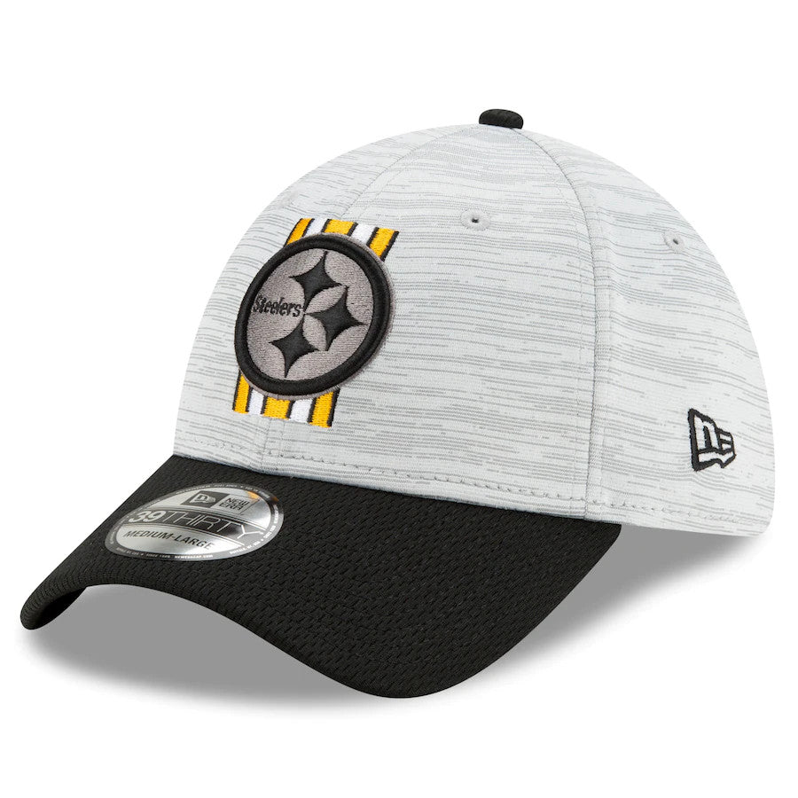 Pittsburgh Steelers 2022 Training Camp 39THIRTY Grey New Era Flex Hat