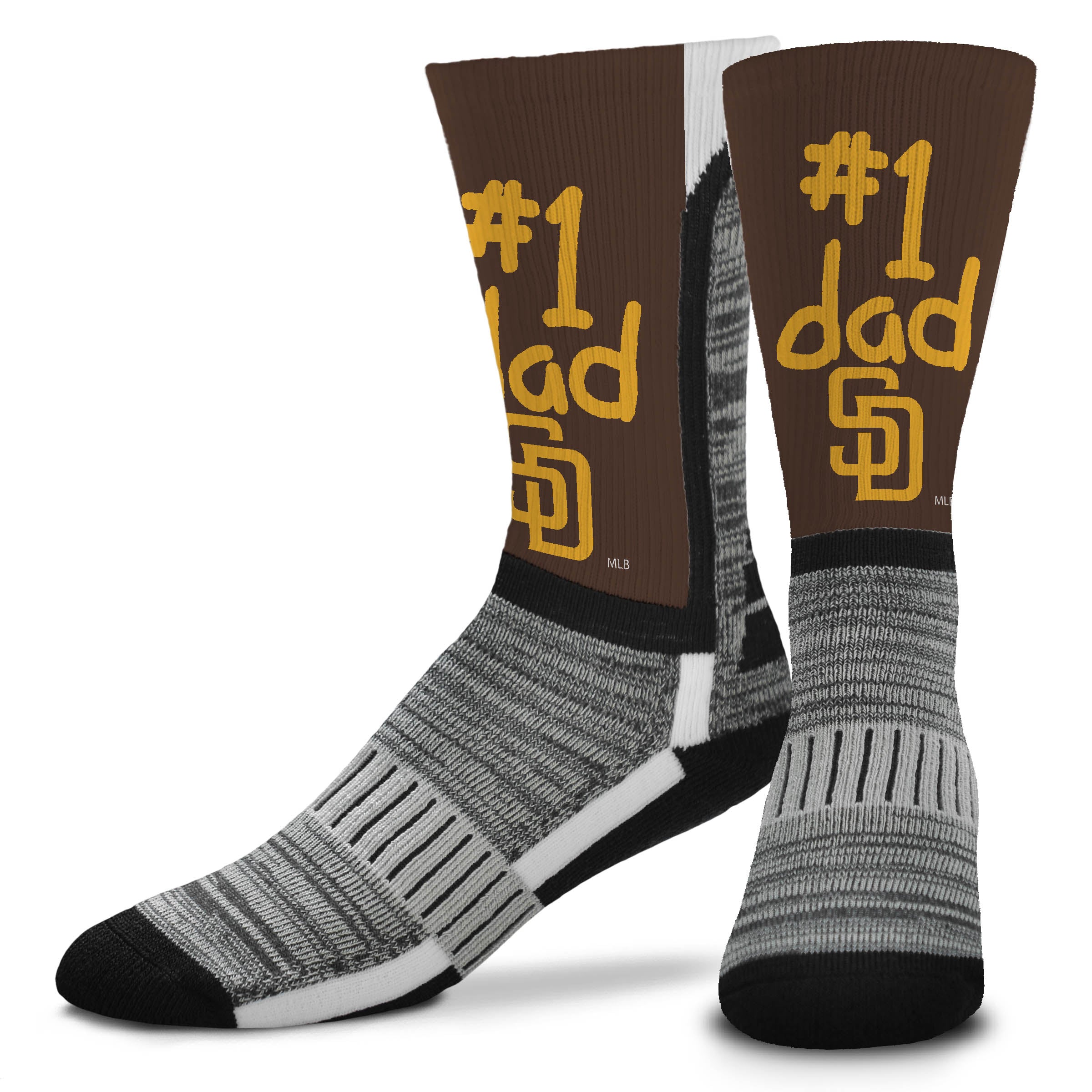 Official San Diego Padres Socks, Padres Tube Socks, Ankle Socks