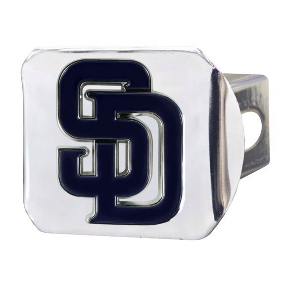 San Diego Padres Color Hitch Cover - Chrome