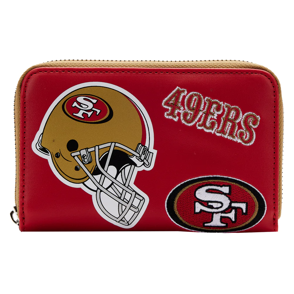 NFL San Francisco 49ers Patches Zip Around Wallet