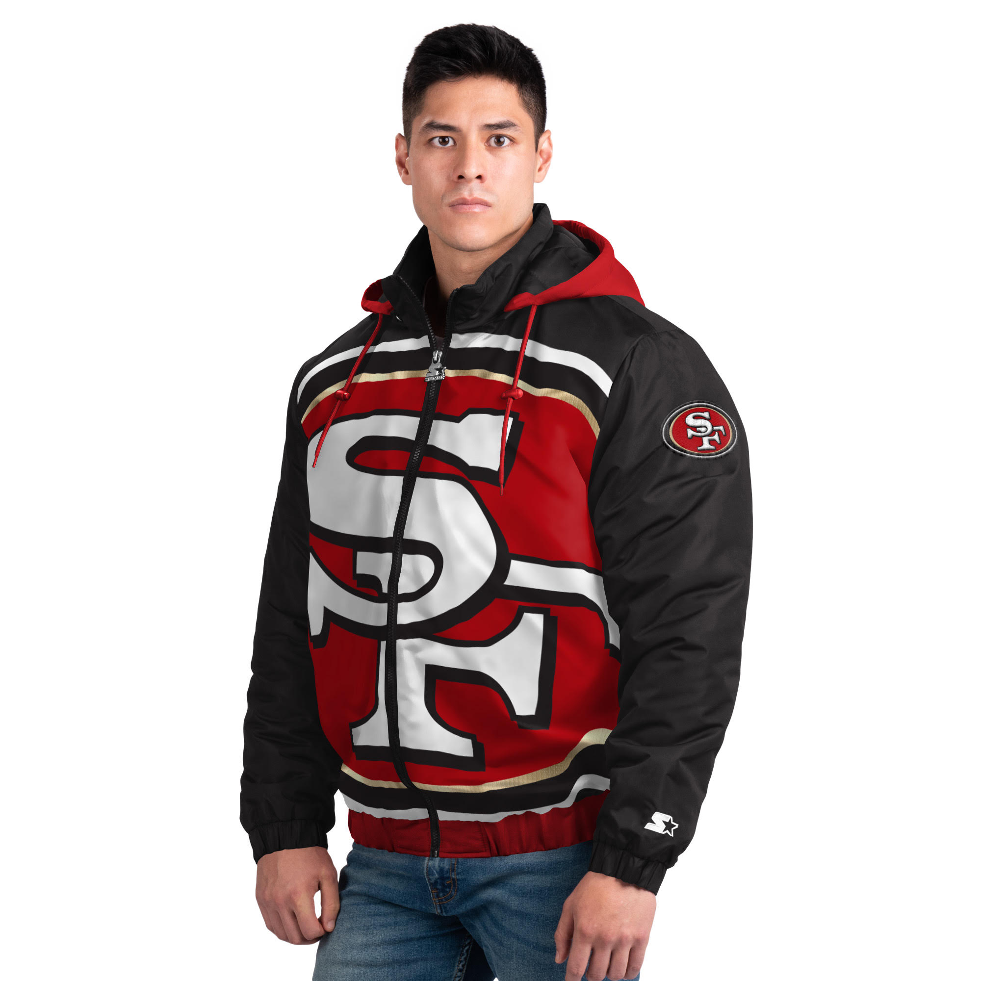 San Francisco 49ers Men's Playmaker Jacket 21 Red / L