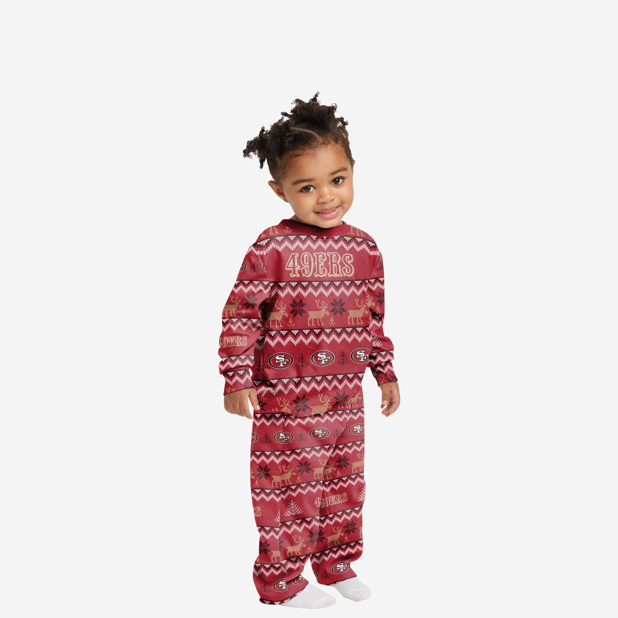 49er christmas online pajamas