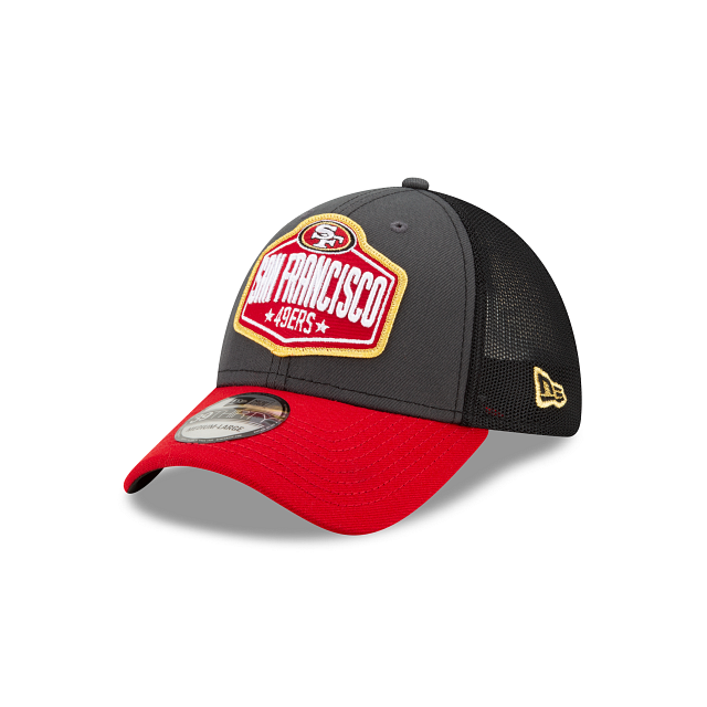 New Era San Francisco 49ers 2021 Draft 39THIRTY Cap Graphite,Black,Red