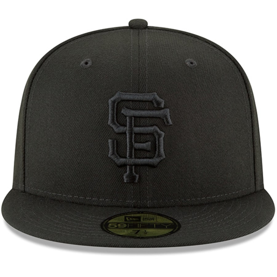 New Era San Francisco Giants 59FIFTY Fitted Hat, Black, Size: 7 3/4