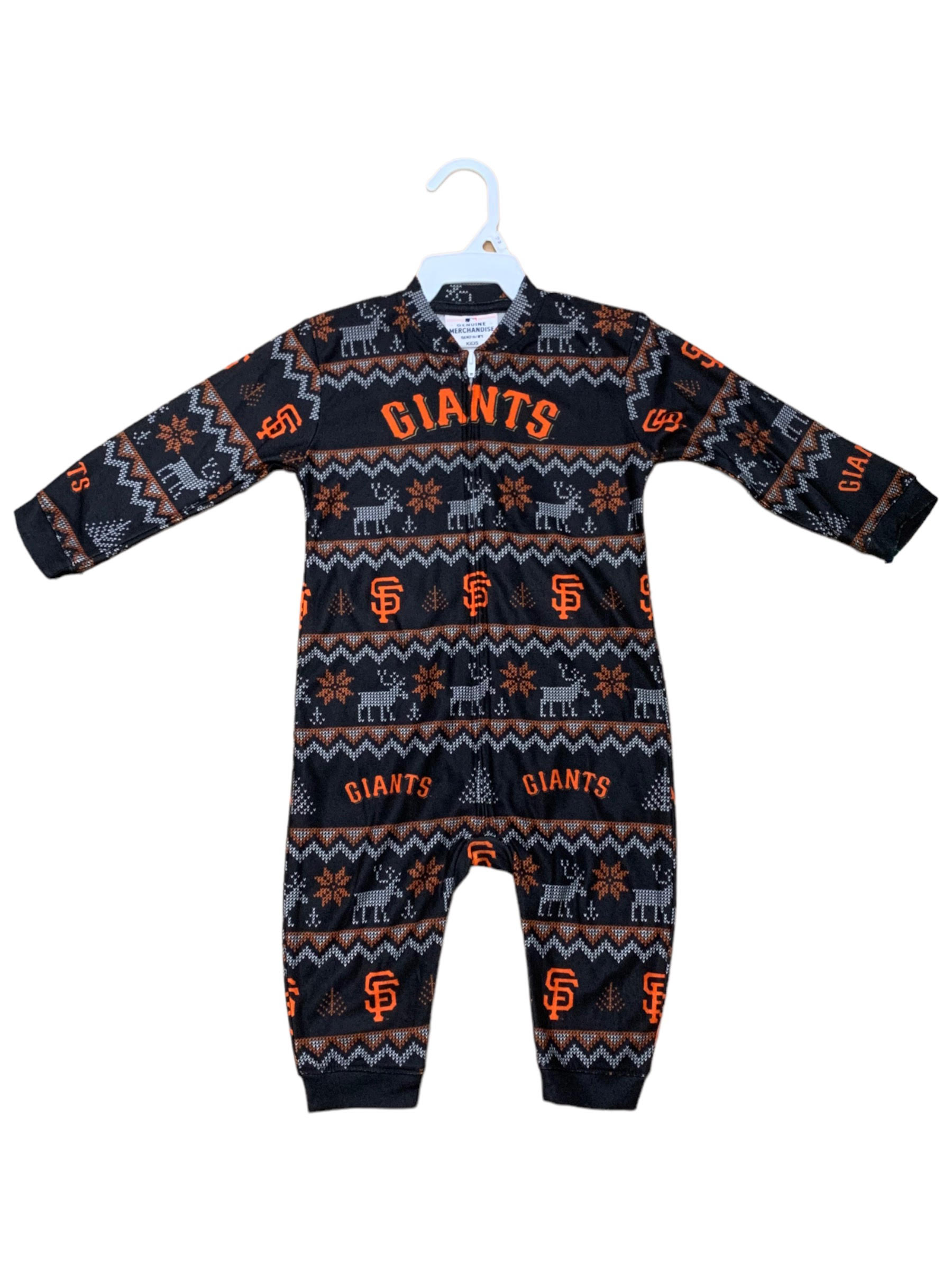 Outerstuff San Francisco Giants Newborn All Over Print Pajama Set 21 / 3-6M
