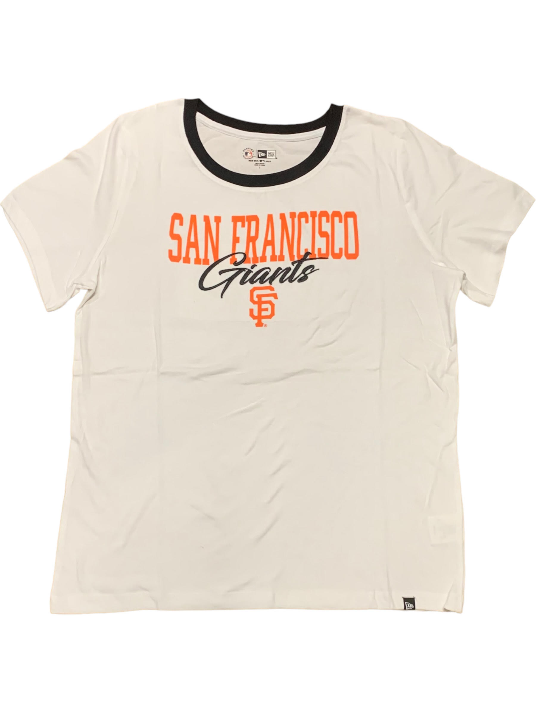 New Era San Francisco Giants Women's Ringer Scoop Logo Tee 23 / XL