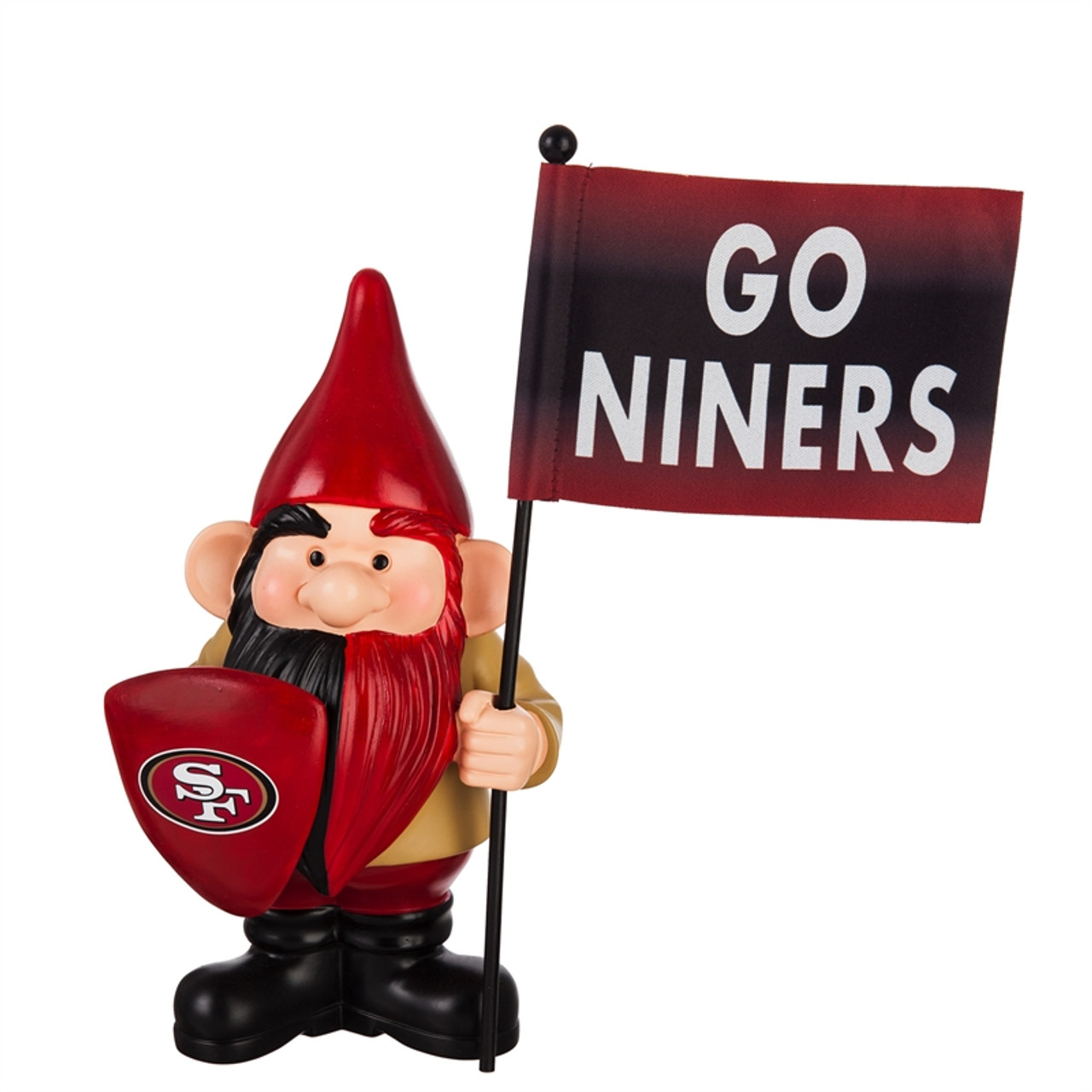 SAN FRANSISCO 49ERS FLAG HOLDER GNOME – JR'S SPORTS