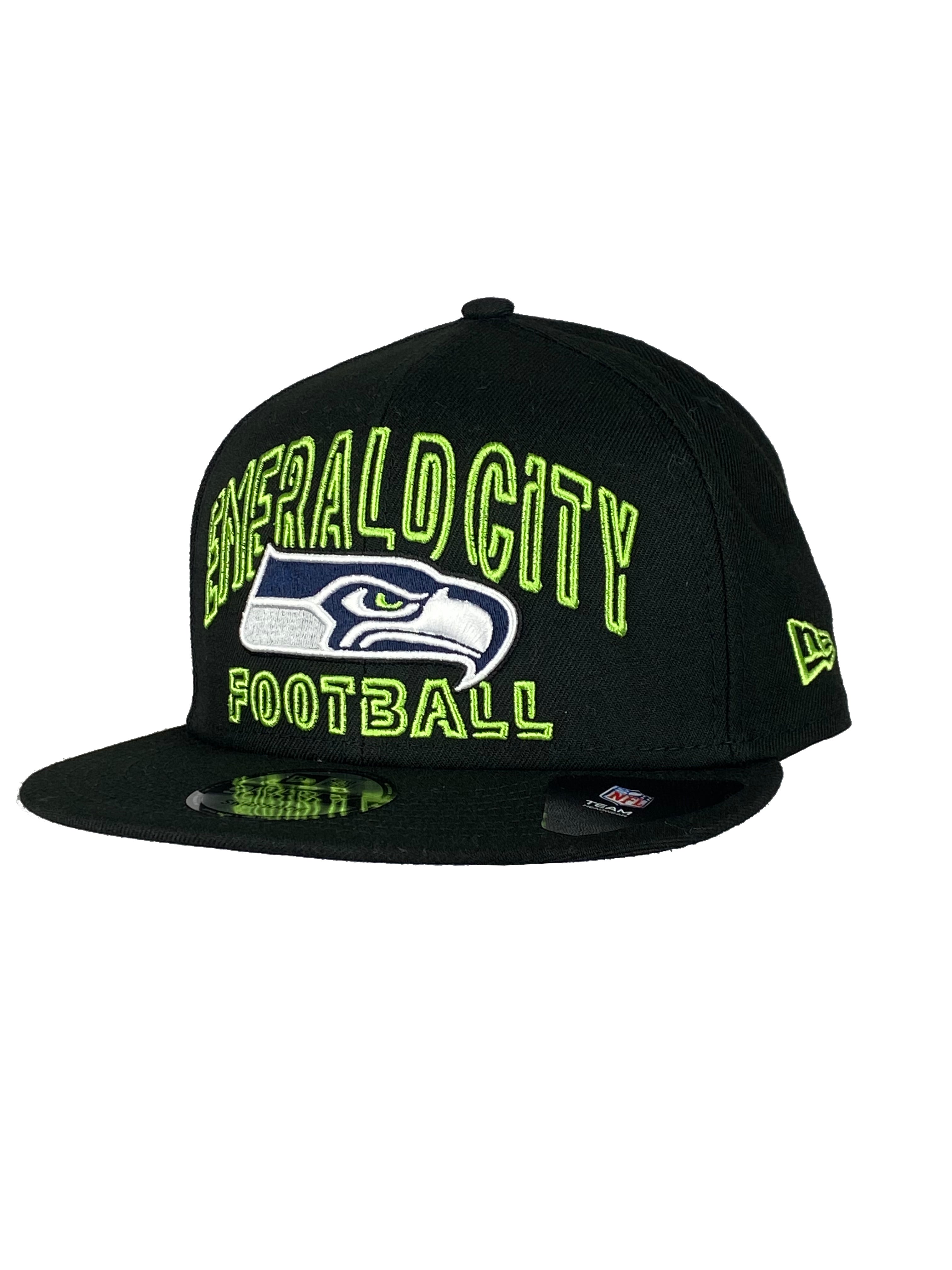 Seattle Seahawks New Era Black/Navy 2022 NFL Draft On Stage 59FIFTY Fitted  Hat