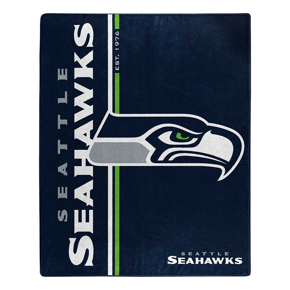 Seattle Seahawks NFL 'Restructure' Raschel Throw Blanket