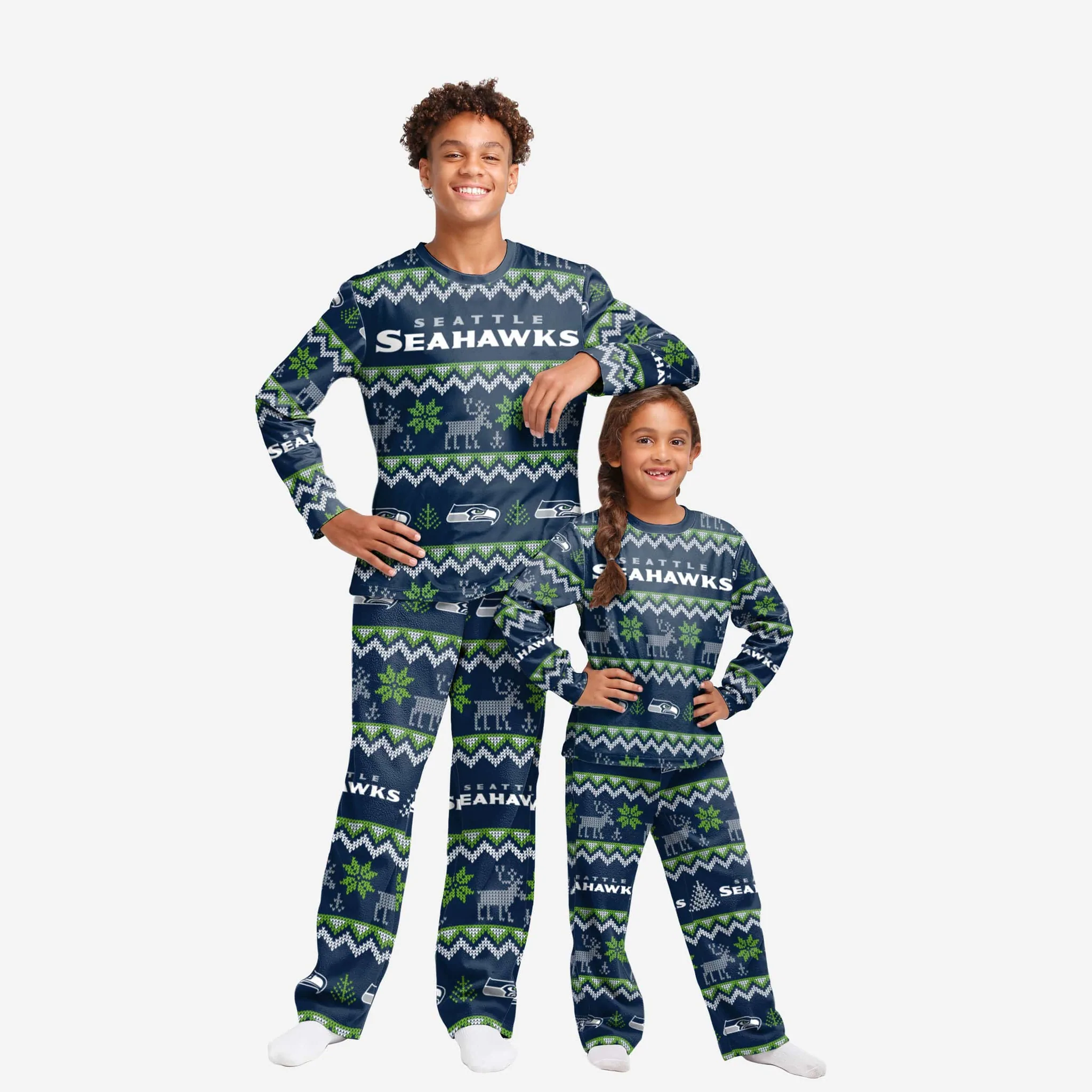 SEATTLE SEAHAWKS KIDS ALL OVER PRINT PAJAMAS